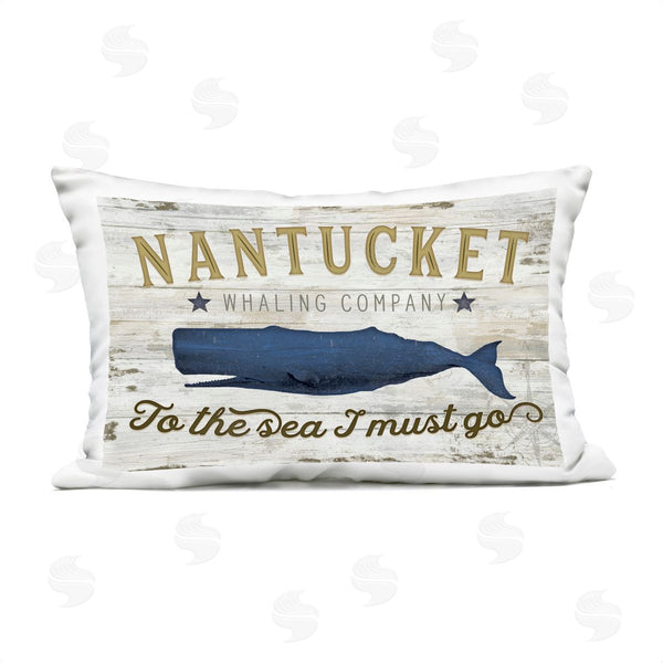 Stupell Industries Jennifer Pugh | To The Sea I Must Go Printed Throw Pillow