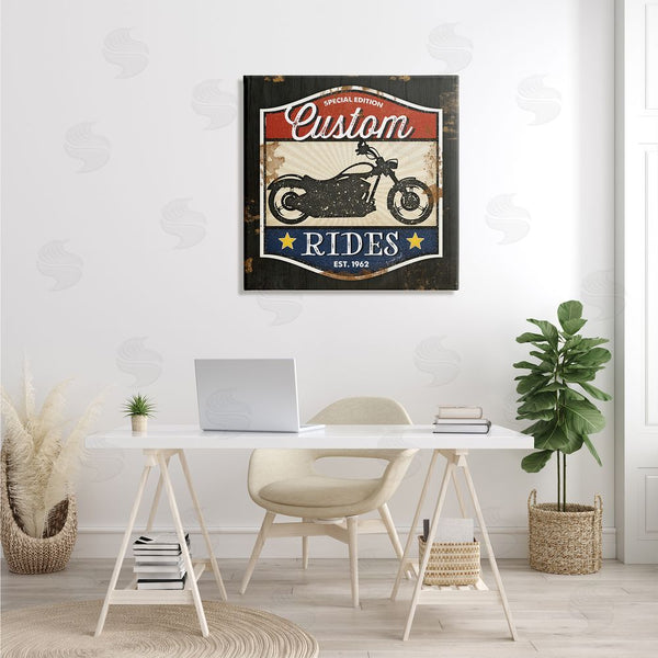 Stupell Industries Jennifer Pugh | Vintage Rides Motorcycle Sign Wall Art