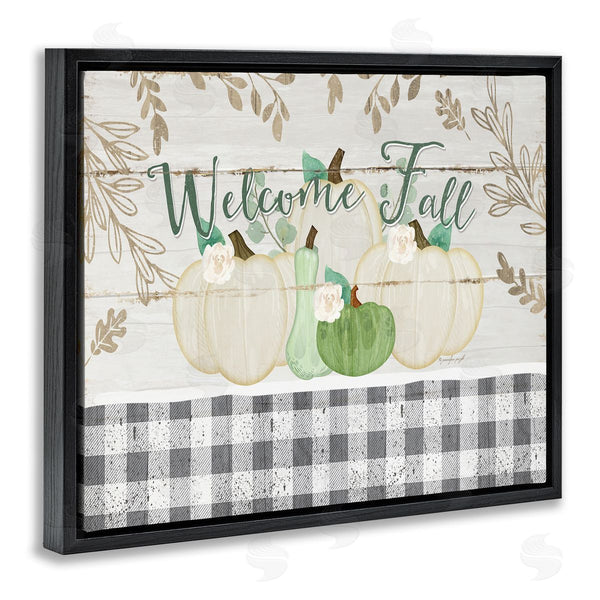 Stupell Industries Jennifer Pugh | Welcome Fall Pumpkins & Plaid