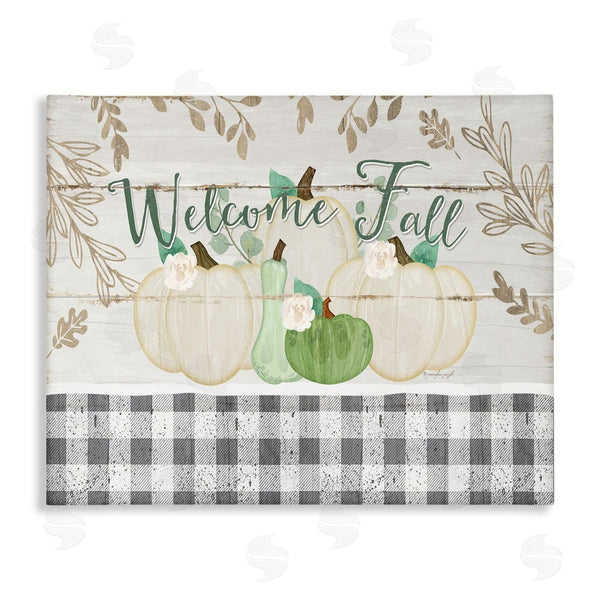 stupell industries Jennifer Pugh | Welcome Fall Pumpkins & Plaid