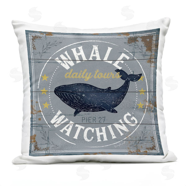 Stupell Industries Jennifer Pugh | Whale Watching Chesapeake Bay Printed Throw Pillow