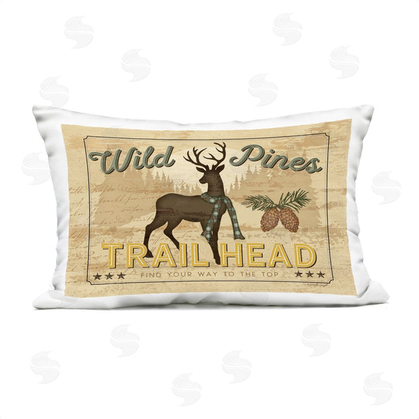 Stupell Industries Jennifer Pugh | Wild Pines Rustic Trail Printed Throw Pillow