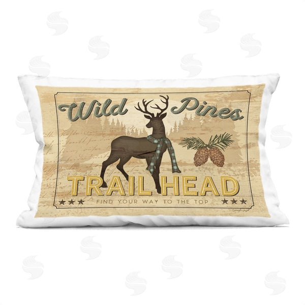 stupell industries Jennifer Pugh | Wild Pines Rustic Trail Printed Throw Pillow
