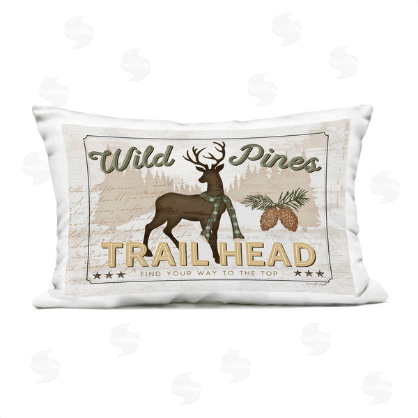 Stupell Industries Jennifer Pugh | Wild Pines Trailhead Printed Throw Pillow