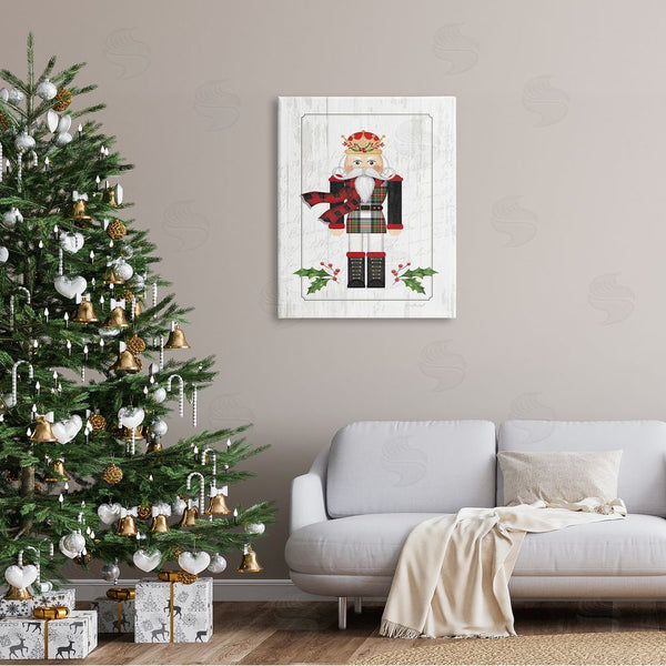 Stupell Industries Jennifer Pugh | Winter Holly Nutcracker Wall Art