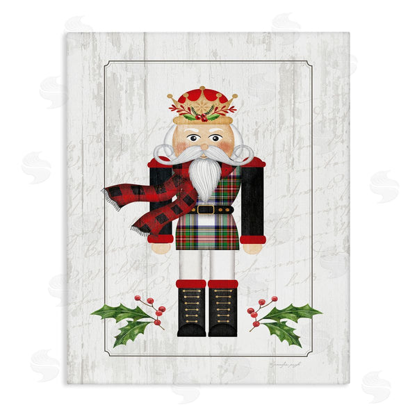 stupell industries Jennifer Pugh | Winter Holly Nutcracker Wall Art