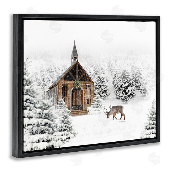 Stupell Industries Jennifer Pugh | Winter Whites Chapel Wall Art