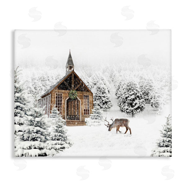 stupell industries Jennifer Pugh | Winter Whites Chapel Wall Art