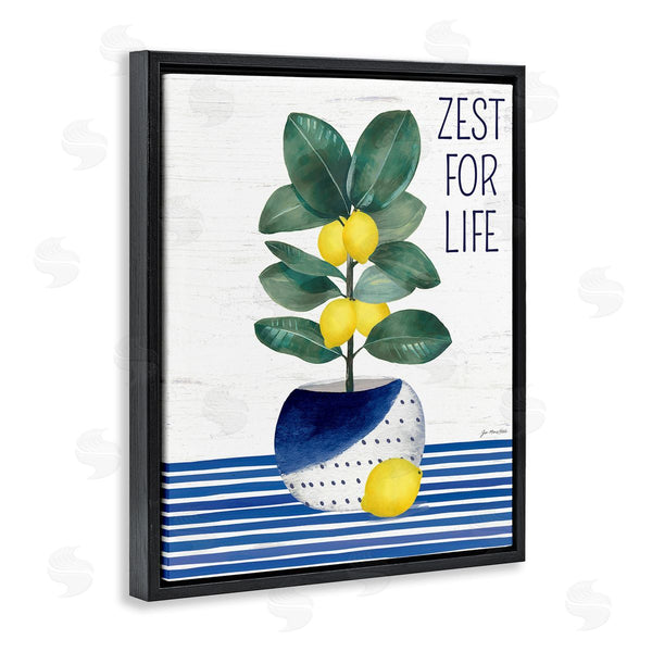 Stupell Industries Jennifer Pugh | Zest For Life Lemon Plant Wall Art
