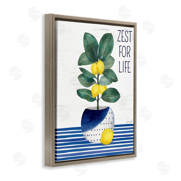 Stupell Industries Jennifer Pugh | Zest For Life Lemon Plant Wall Art