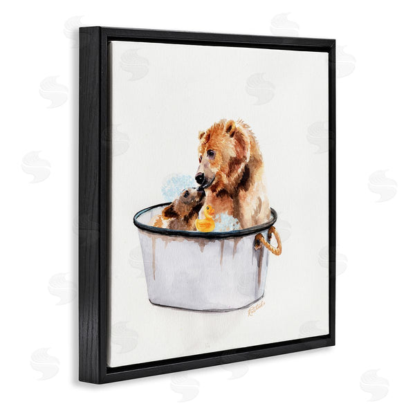 Stupell Industries Jennifer Redstreake | Bear And Cub In Bathtub