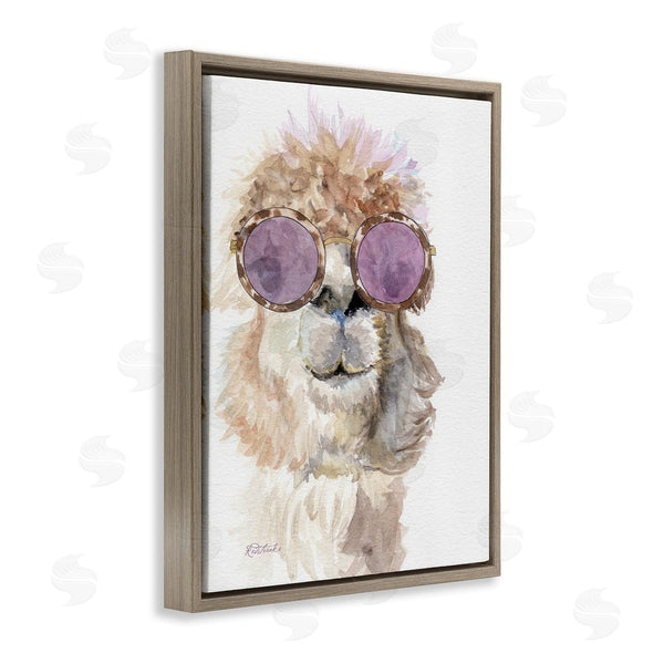Stupell Industries Jennifer Redstreake | Fashionable Alpaca Portrait Wall Art
