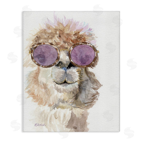 stupell industries Jennifer Redstreake | Fashionable Alpaca Portrait Wall Art