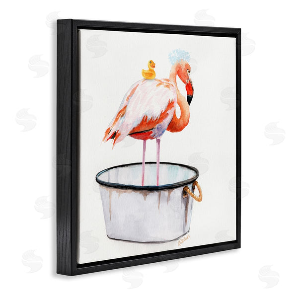 Stupell Industries Jennifer Redstreake | Flamingo With Bubbles In Tub