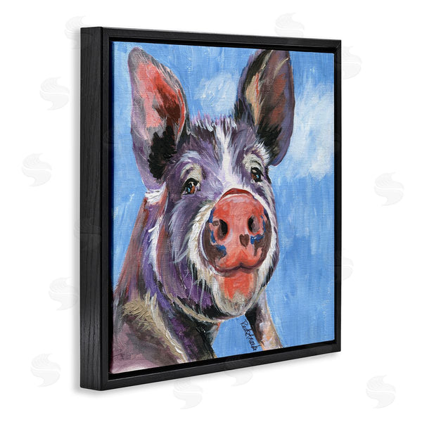Stupell Industries Jennifer Redstreake | Intricate Pig Hog Painting Bold Contemporary Strokes Wall Art