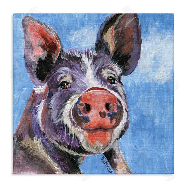 stupell industries Jennifer Redstreake | Intricate Pig Hog Painting Bold Contemporary Strokes Wall Art