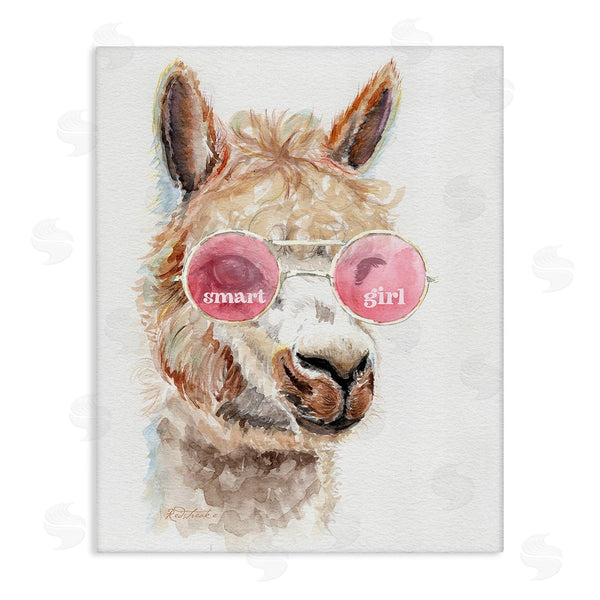 stupell industries Jennifer Redstreake | Smart Girl Llama Wall Art