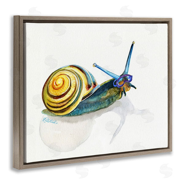 Stupell Industries Jennifer Redstreake | Snail Wearing Snorkel Mask Wall Art