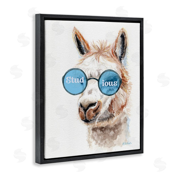 Stupell Industries Jennifer Redstreake | Stud-ious Funny Llama Wall Art