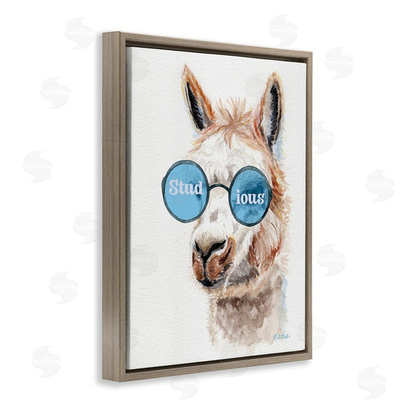 Stupell Industries Jennifer Redstreake | Stud-ious Funny Llama Wall Art