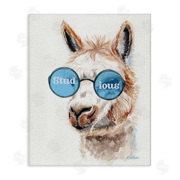 stupell industries Jennifer Redstreake | Stud-ious Funny Llama Wall Art