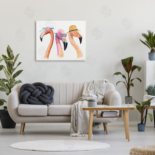 Stupell Industries Jennifer Redstreake | Summer Flamingo Fashion Wall Art