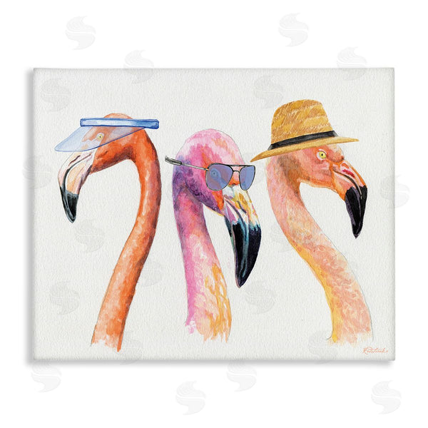stupell industries Jennifer Redstreake | Summer Flamingo Fashion Wall Art