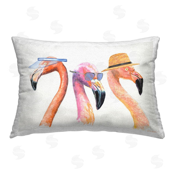 Stupell Industries Jennifer Redstreake | Summer Flamingo Tourists