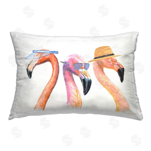 stupell industries Jennifer Redstreake | Summer Flamingo Tourists