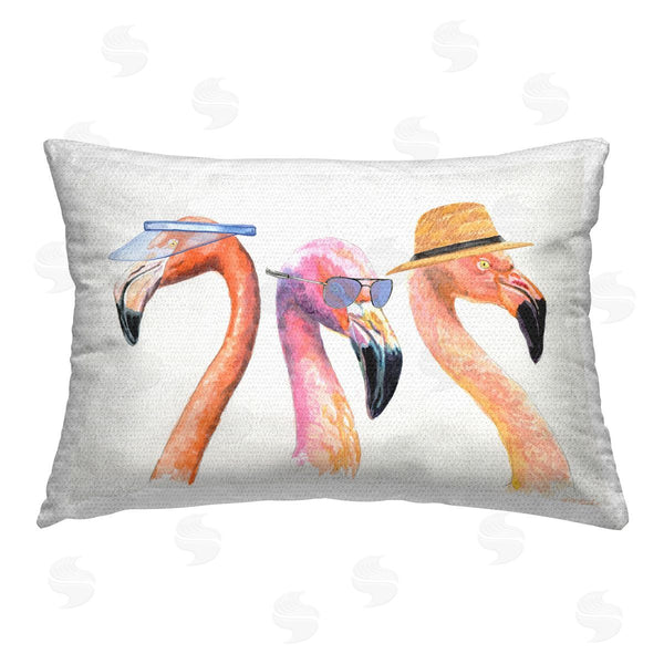Stupell Industries Jennifer Redstreake | Summer Ready Flamingos