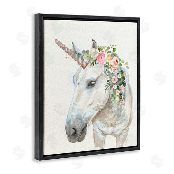 Stupell Industries Jennifer Redstreake | Unicorn & Flower Garland Wall Art