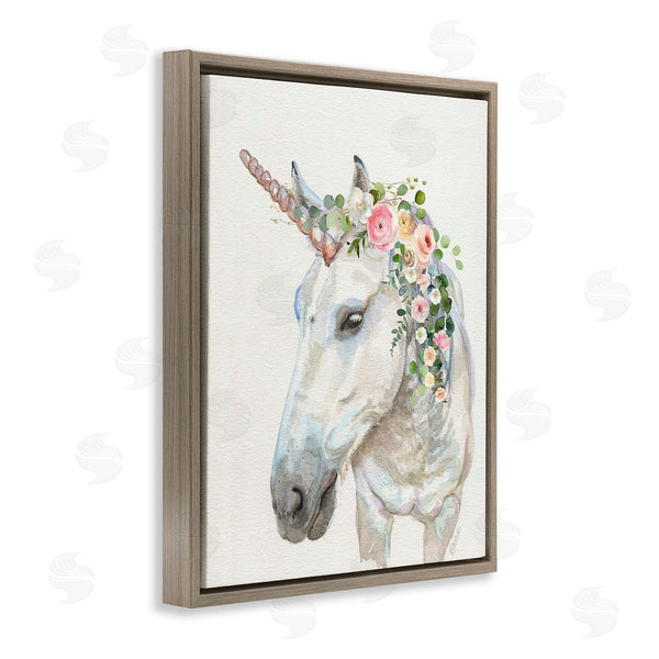 Stupell Industries Jennifer Redstreake | Unicorn & Flower Garland Wall Art