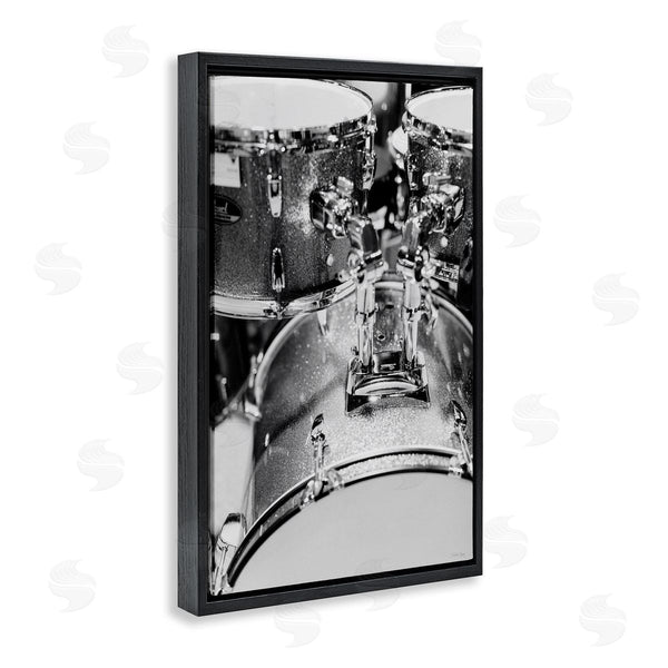 Stupell Industries Jennifer Rigsby | Drum Set Black & White