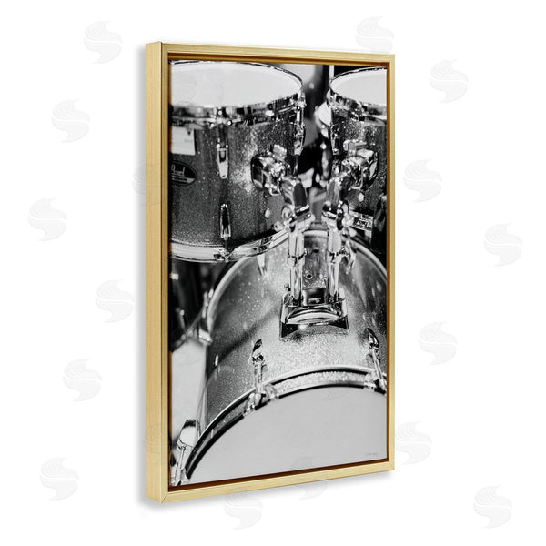 Stupell Industries Jennifer Rigsby | Drum Set Black & White