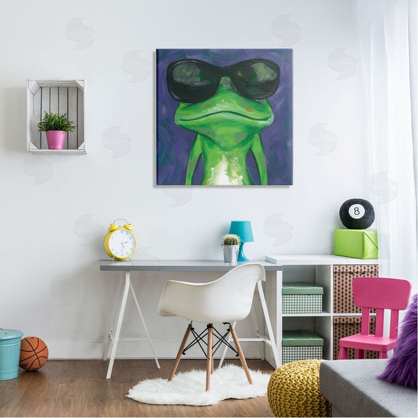 Stupell Industries Jennifer Rutledge | Frog Wearing Sunglasses Painting Wall Art