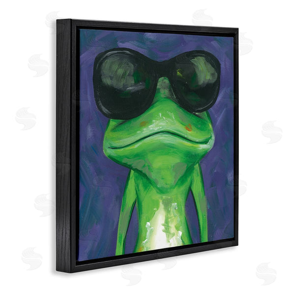 Stupell Industries Jennifer Rutledge | Frog Wearing Sunglasses Painting Wall Art