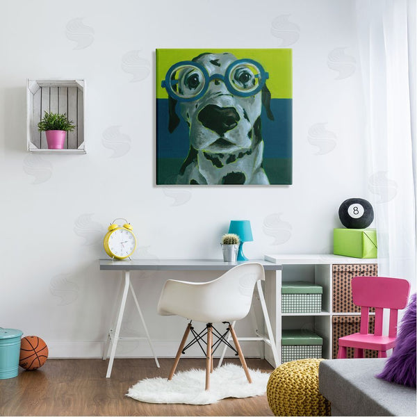 Stupell Industries Jennifer Rutledge | Funny Dalmatian Dog Eyeglasses Wall Art