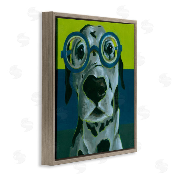 Stupell Industries Jennifer Rutledge | Funny Dalmatian Dog Eyeglasses Wall Art