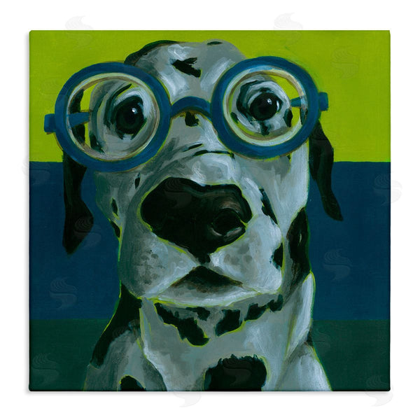 stupell industries Jennifer Rutledge | Funny Dalmatian Dog Eyeglasses Wall Art