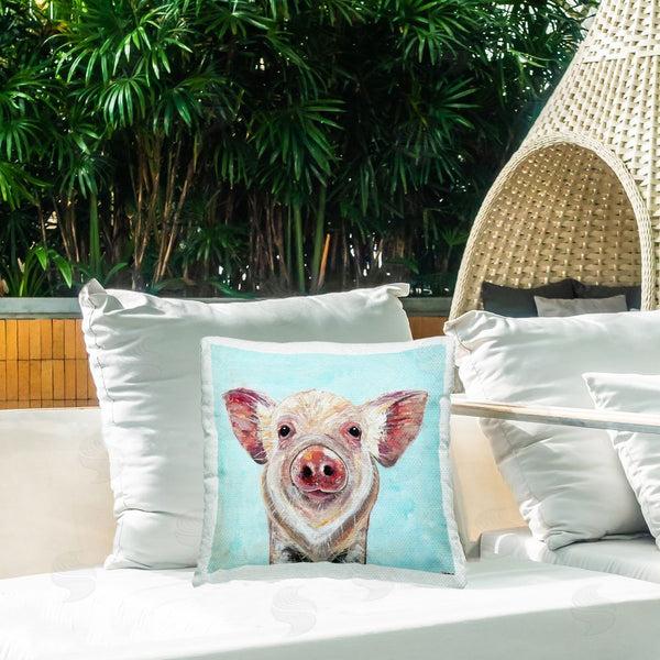 Stupell Industries Jennifer Seeley | Babe Screen Piglet Printed Throw Pillow