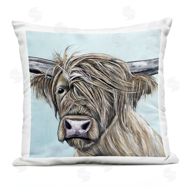 Stupell Industries Jennifer Seeley | Highland Cow Windblown Printed Throw Pillow