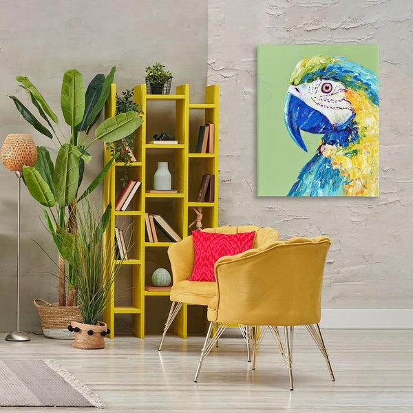 Stupell Industries Jennifer Seeley | Macaw Parrot On Green