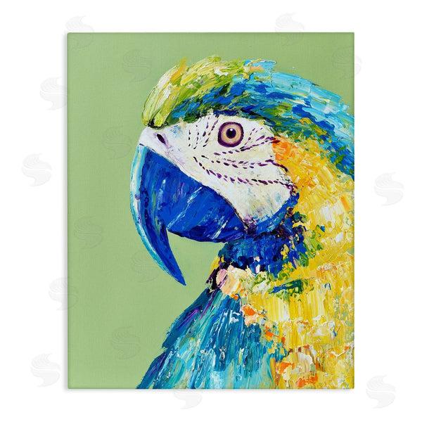 stupell industries Jennifer Seeley | Macaw Parrot on Green
