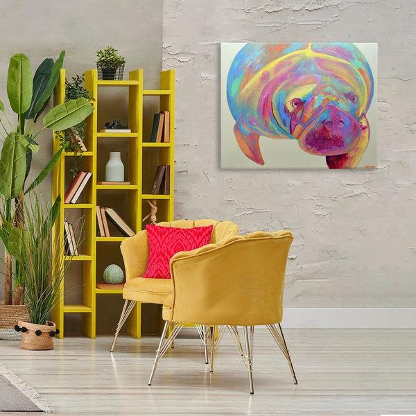 Stupell Industries Jennifer Seeley | Mixed Hue Manatee
