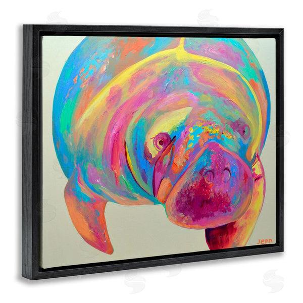 Stupell Industries Jennifer Seeley | Mixed Hue Manatee