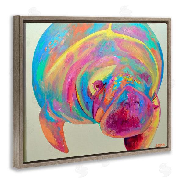 Stupell Industries Jennifer Seeley | Mixed Hue Manatee