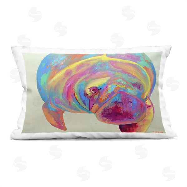 stupell industries Jennifer Seeley | Mixed Hue Manatee Printed Throw Pillow
