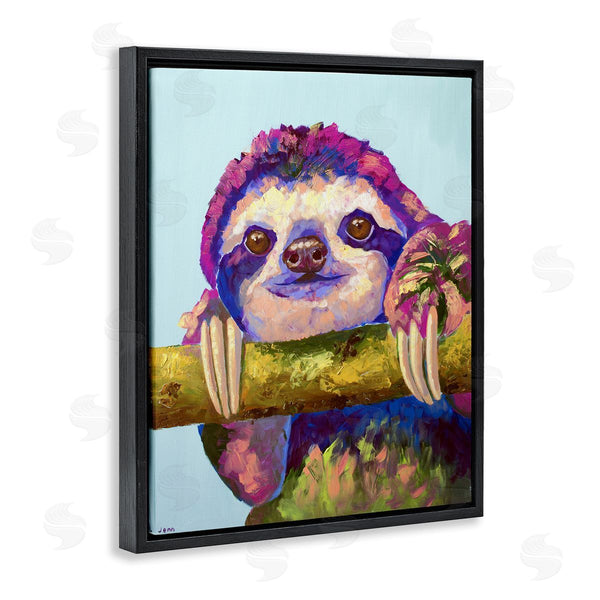 Stupell Industries Jennifer Seeley | Vibrant Sloth Hanging On Branch