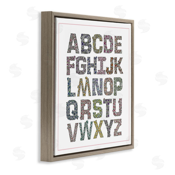 Stupell Industries Jennifer Stith | Detailed Florals Alphabet