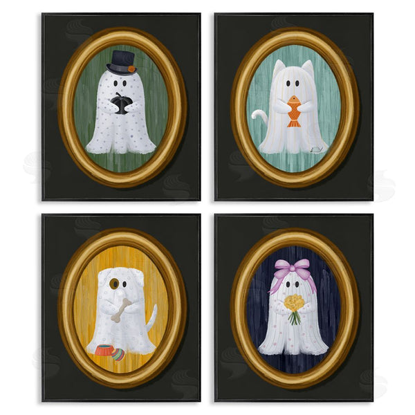 Stupell Industries Jennifer Stith | Halloween Ghosts & Pets Wall Art